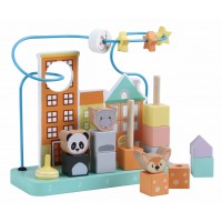 Koka izglītojoša rotaļlieta abakusa šķirotājs 20 detaļas, 24 cm