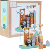 Koka izglītojoša rotaļlieta abakusa šķirotājs 20 detaļas, 24 cm