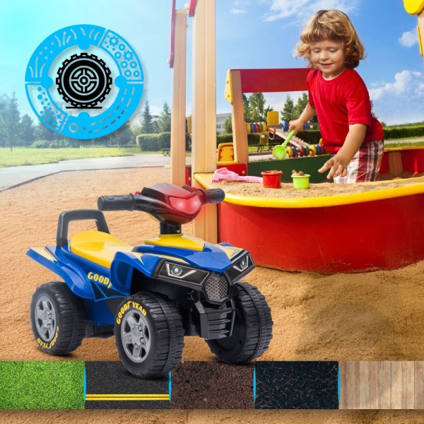 Stumjamā mašīna Quad Good Year blue--bebis.lv