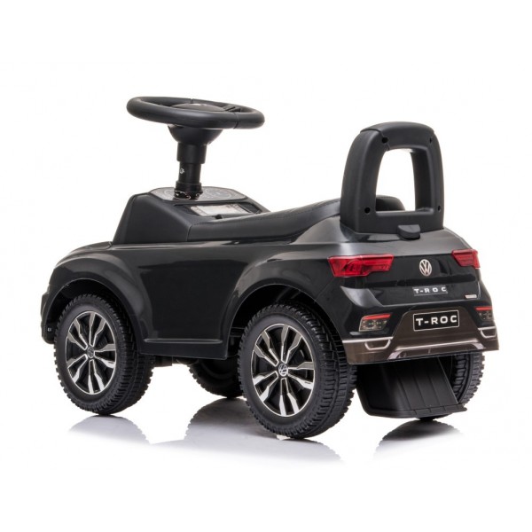 Braucams ratiņš viena gada vecam Volkswagen T-Roc, melns--bebis.lv