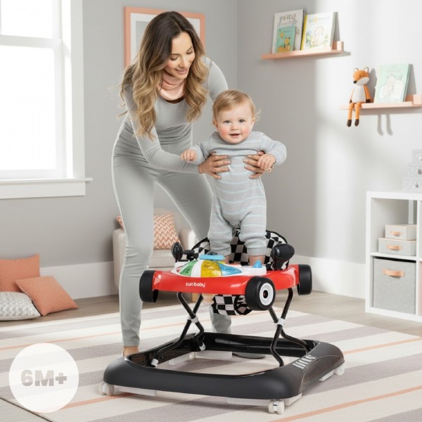 Ходунок FORMULA red/black-Детский электротранспорт-bebis.lv