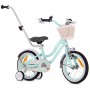 14 collu Heart velosipēds - mint krāsā--bebis.lv