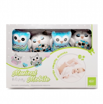 Owls Pink 4Baby OP08 Carousel-MAZUĻIEM (~0-5 gadi)-bebis.lv
